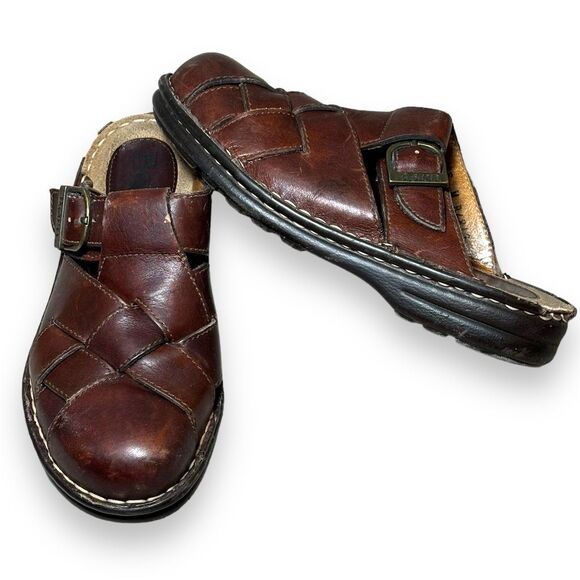 Born Women’s Leather Fisherman Sandals Brown Size 8M Casual Summer Shoes - Picture 3 of 5